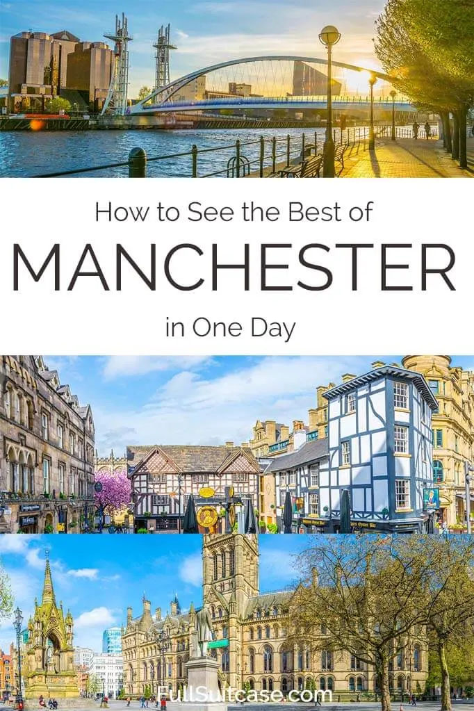 Un día en Manchester, itinerario de viaje de día del Reino Unido, mapas e consejos de información privilegiada